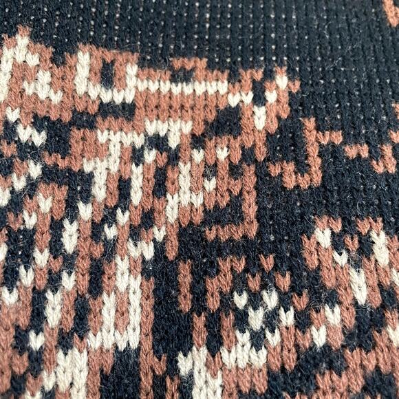 Vintage Tally-Ho Paisley Pattern Button Down U-Neck Cardigan Sweater Size M - Picture 5 of 7